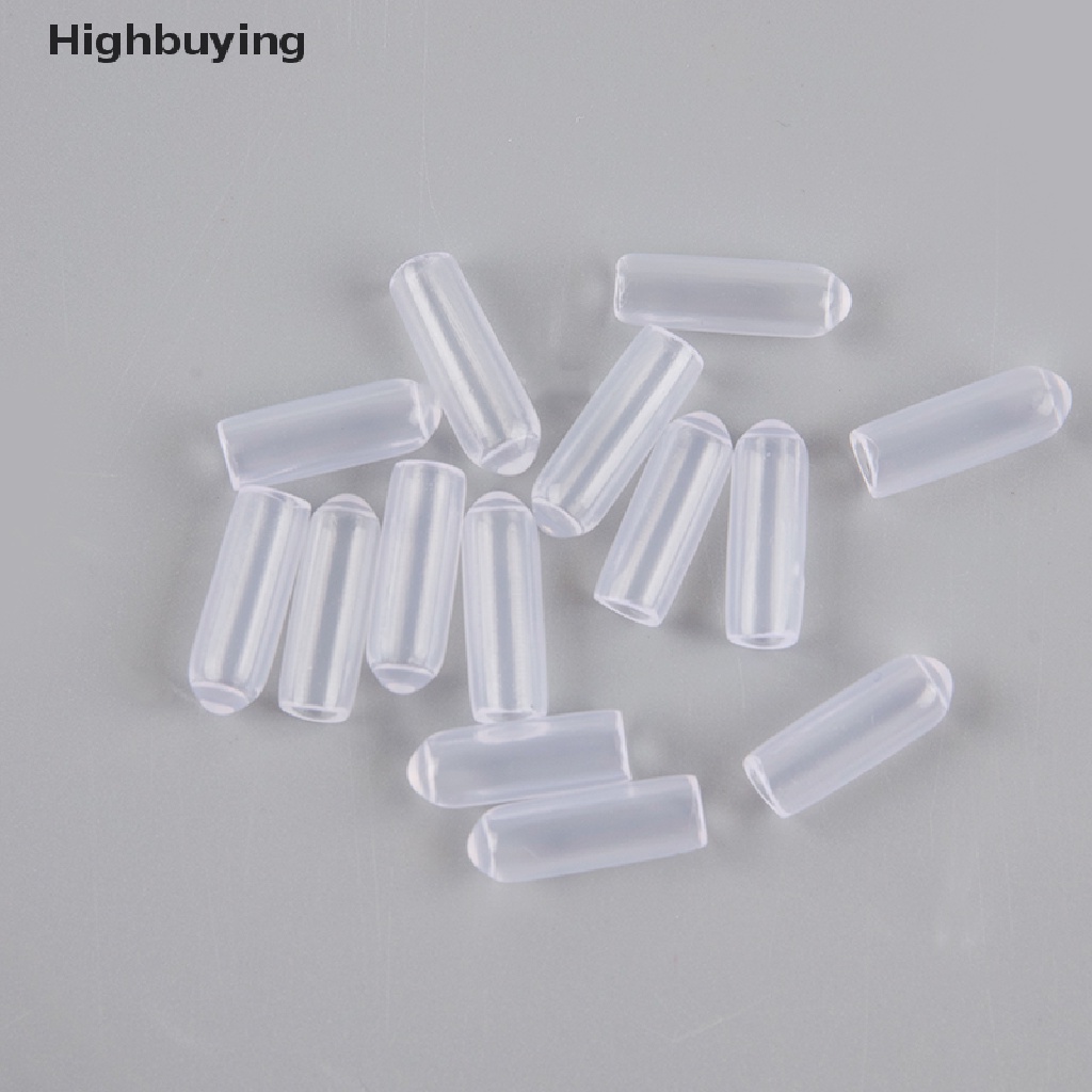 Hbid 200PCS Ujung Karet Bening inner 3.5mm Ukuran Sedang Untuk Ujung Bando Metal 4mm Agar Melindungi Dari Luka, Hairband ends Glory