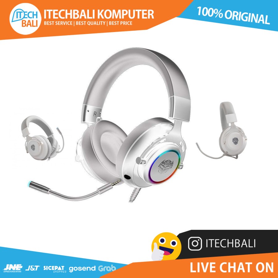 Headset REXUS Thundervox HX25 Gaming -White | ITECHBALI