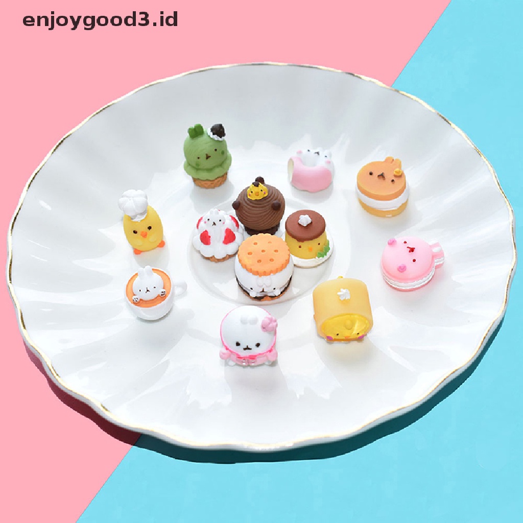 [Rready Stock] 2Pcs Resin Campuran Kue Datar Kembali Cabochons Scrapbooking DIY Perhiasan Craft Dekorasi Aksesoris (ID)