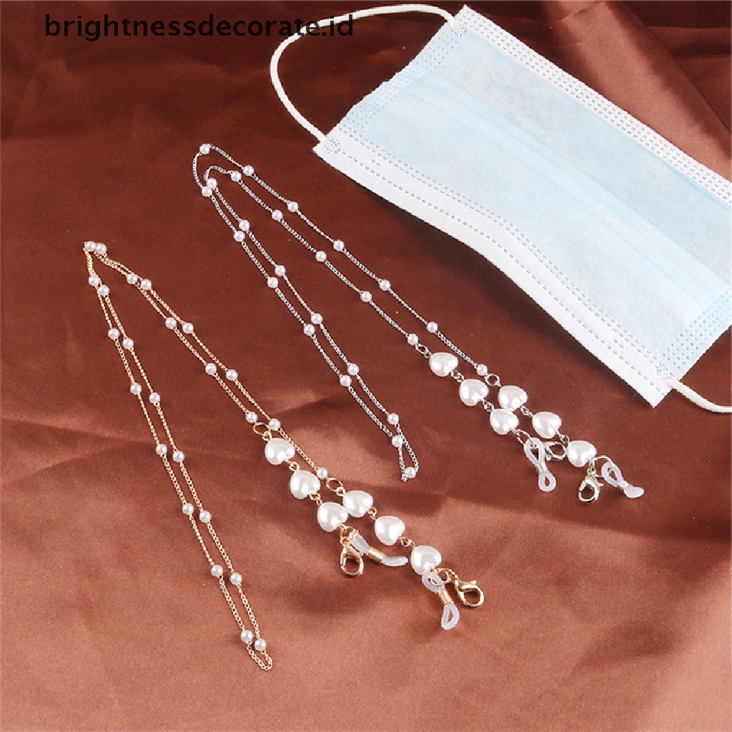 [Birth] Masking Chains Pearl Chain Outside Kacamata Rantai Kacamata Hitam Masker Tali Gantung [ID]