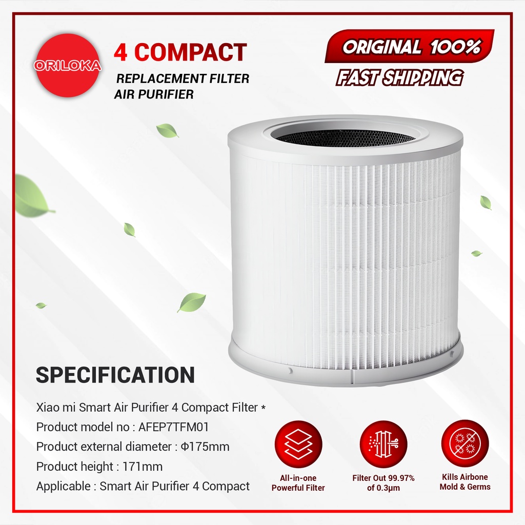 Filter Xiaomi Air Purifier 4 Compact Original - Filter Pengganti