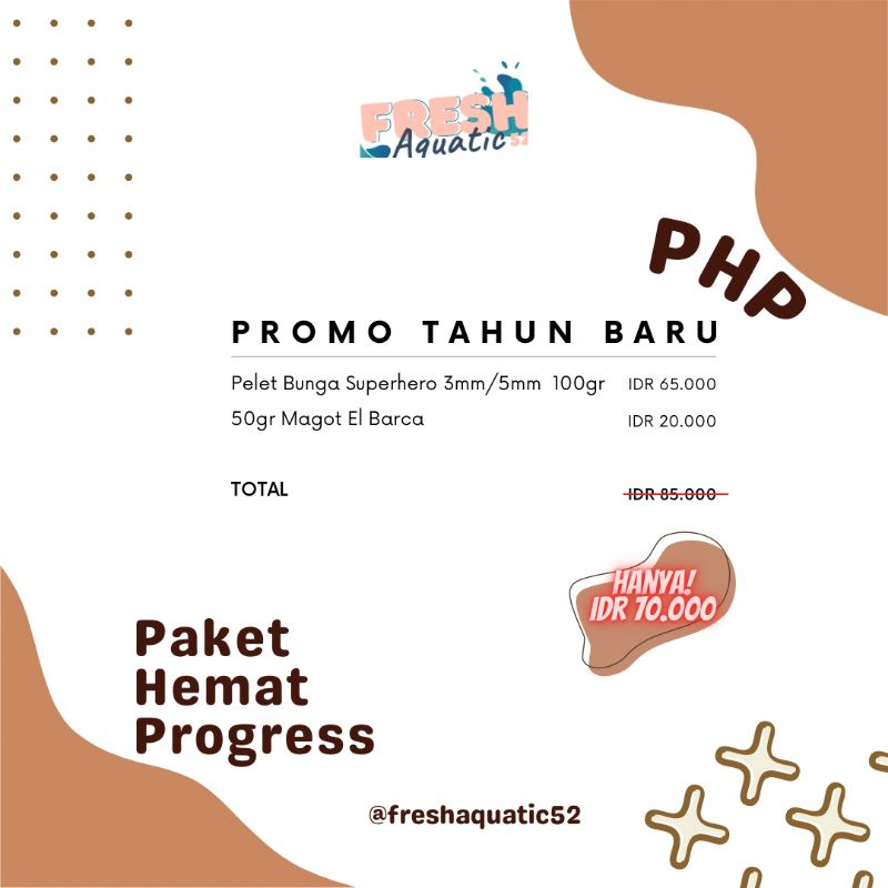 PROMO PAKET HEMAT PROGRESS | PELET BUNGA SUPERHERO 100gram + MAGGOT EL BARCA 30gram