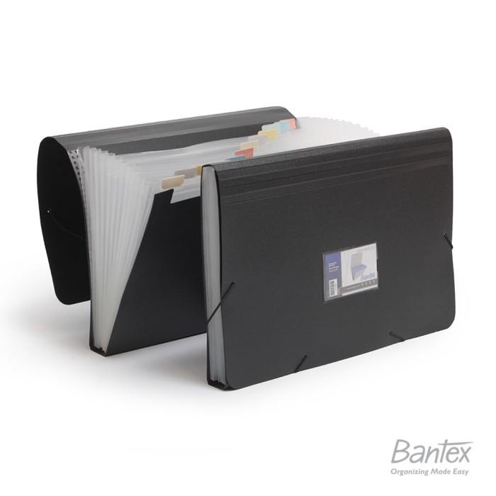 

Bantex Expanding File Folio Black #3601 10