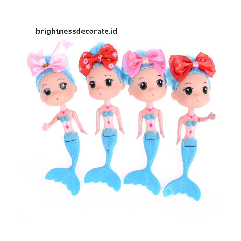 [Birth] Mainan Anak Little Bobby Mermaid Doll Boneka Salon Ulang Tahun Anak [ID]