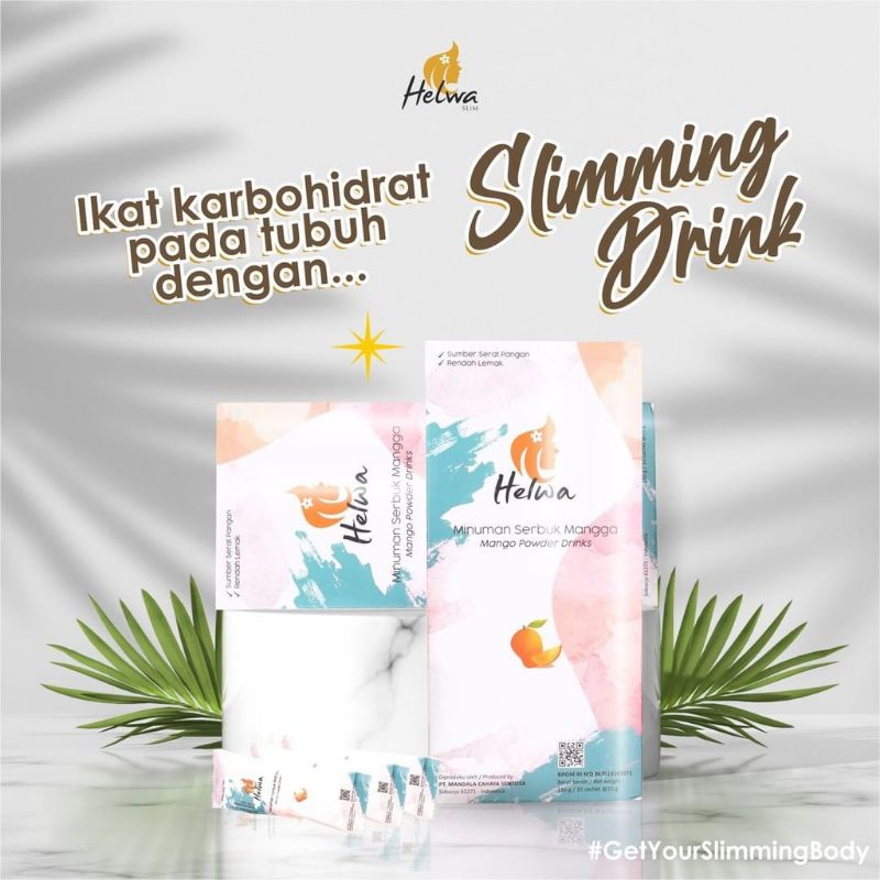 Slimming Drink / Minuman Serbuk Diet Mangga Helwa Beautycare ( Free Gift )