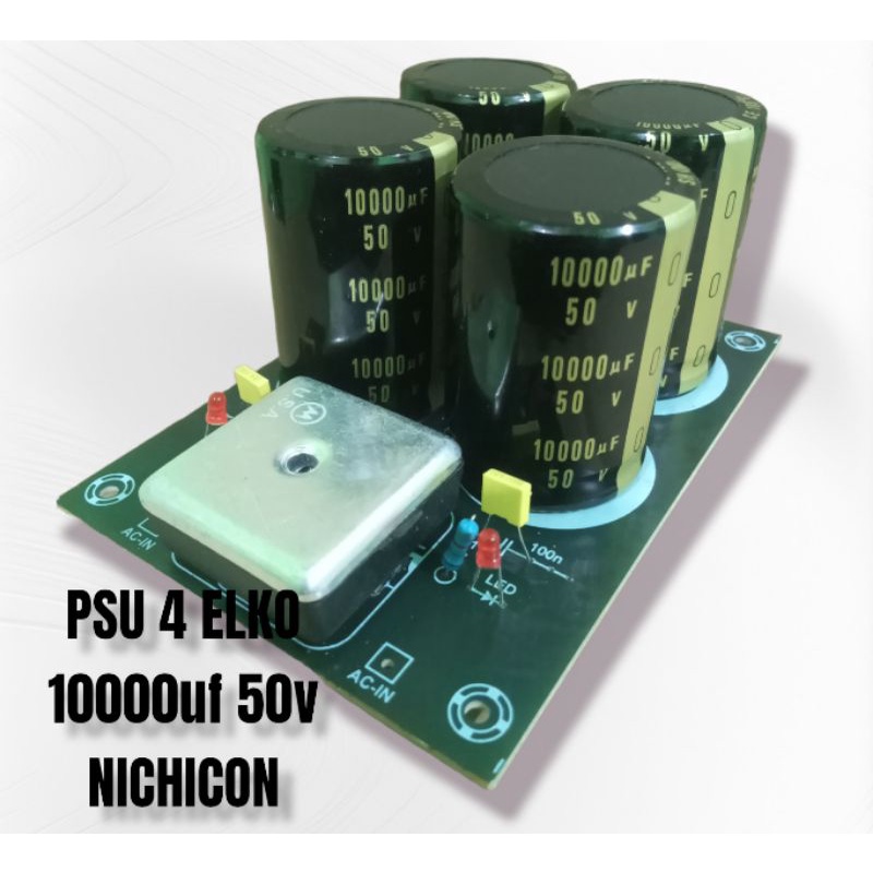 kit psu power supply 4 elko 10000uf 50v nichicon