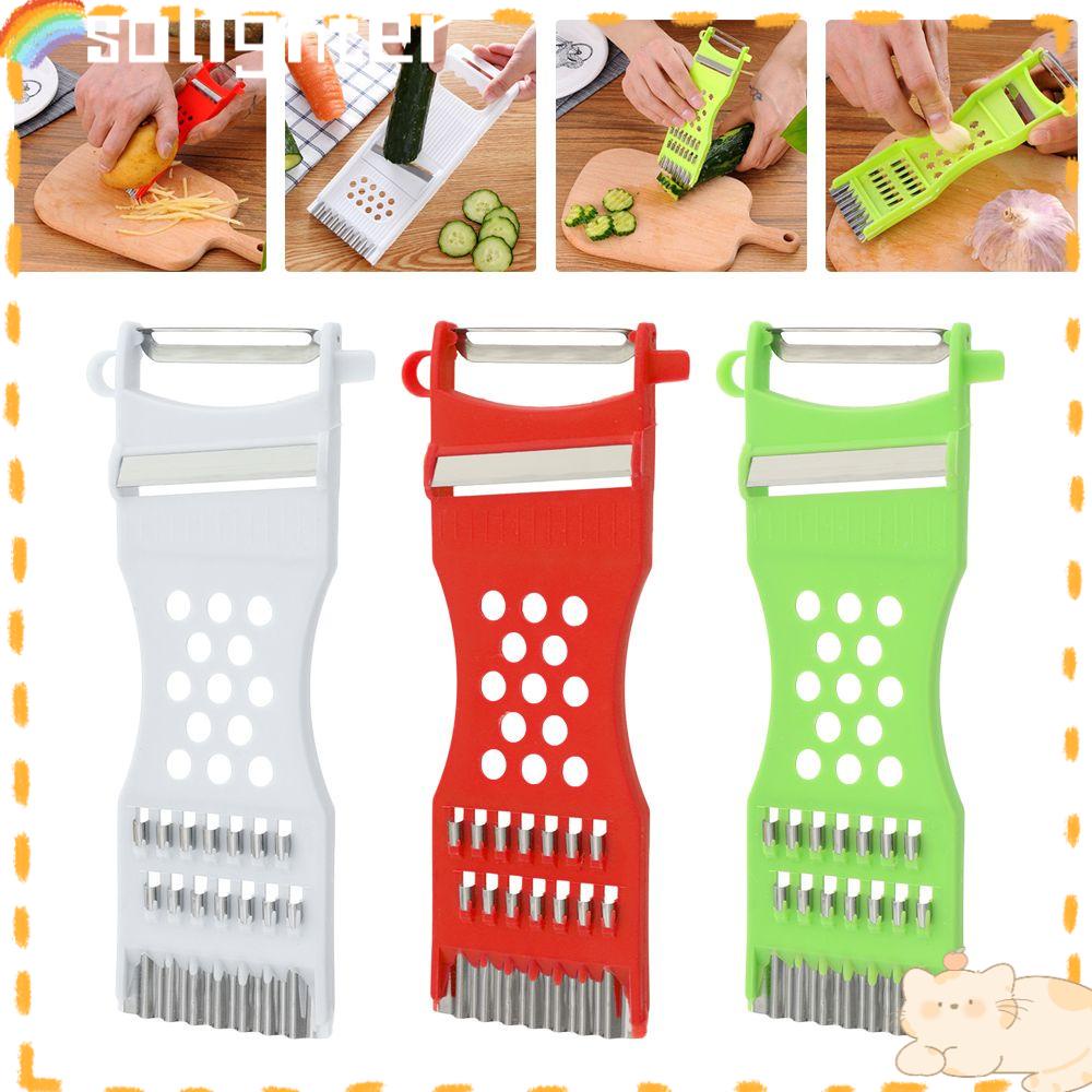 Solighter Vegetable Peeler Cutter Multifungsi Pengiris Aksesoris Dapur Pengupas Kentang