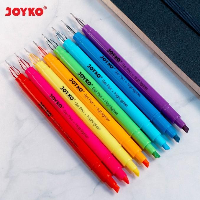 

JOYKO Pena Gel GPC 277 + Highlighter Penanda 8 Warna - SET