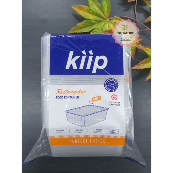 Kiip Rect 1000ml Natural / Kiip Rect / Kiip 1000ml / Thinwall 1000ml