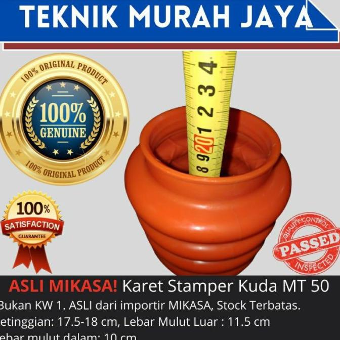 Jual Asli Mikasa Karet Stamper Kuda Mt 50 Spiral Bellow Tamping Rammer