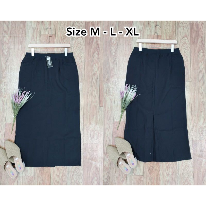 ROK KERJA WANITA SPAN PANJANG GARCELLA IMPORT PREMIUM // ROK PANJANG SPAN IMPORT PREMIUM // ROK POLOS PANJANG