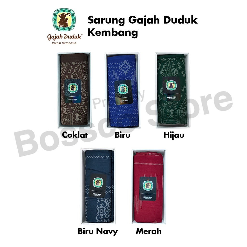 Sarung GAJAH DUDUK Black &amp; White Hitam Putih Cap Original Asli sarung Dewasa Sarung Pria sarung Laki laki Kain Samping Perlengkapan Sholat Solat Shalat Sarung premium sarung wadimor sarung hitam  sarung gajah manggis sarung BHS