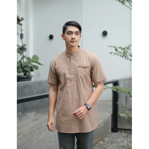 BAJU KOKO KEMKO IMFAIZ 016 MATERIAL OXFORD UKURAN M L dan XL

