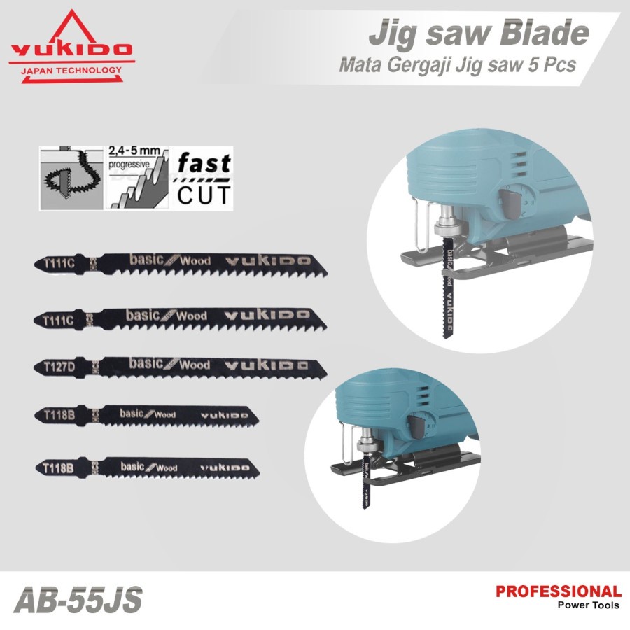 Mata gergaji jigsaw kayu T127D T118B T111C Jig Saw blade 5 pcs PALING MURAH