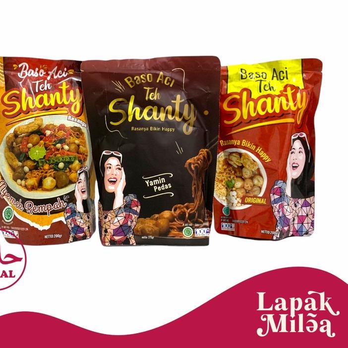 

12.12 Terlaris Baso Aci Teh Shanty Original | Yamin Shanty | Nyemek Rempah 200 Gram grosir
