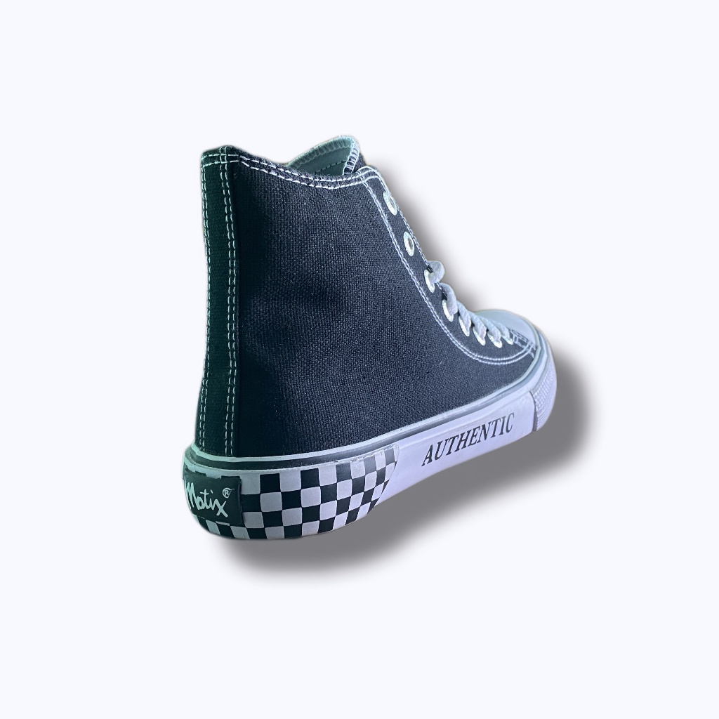 Sepatu Motix Authentic Black White Original Sneakers Fashion
