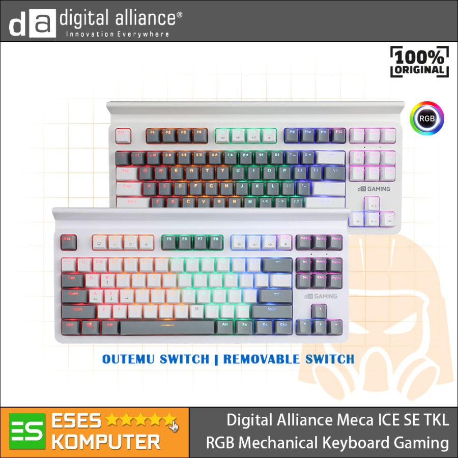 Keyboard DA Digital Alliance Meca Fighter ICE TKL SE - Gaming - RGB