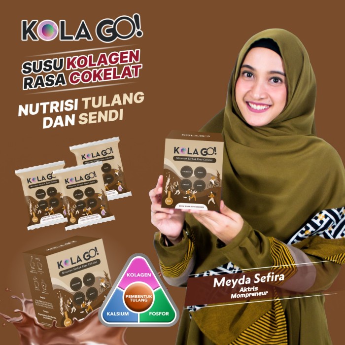 

Kola Go! Kemasan Baru | Minuman Kolagen Rasa Coklat | Nutrisi Tulang dan Sendi