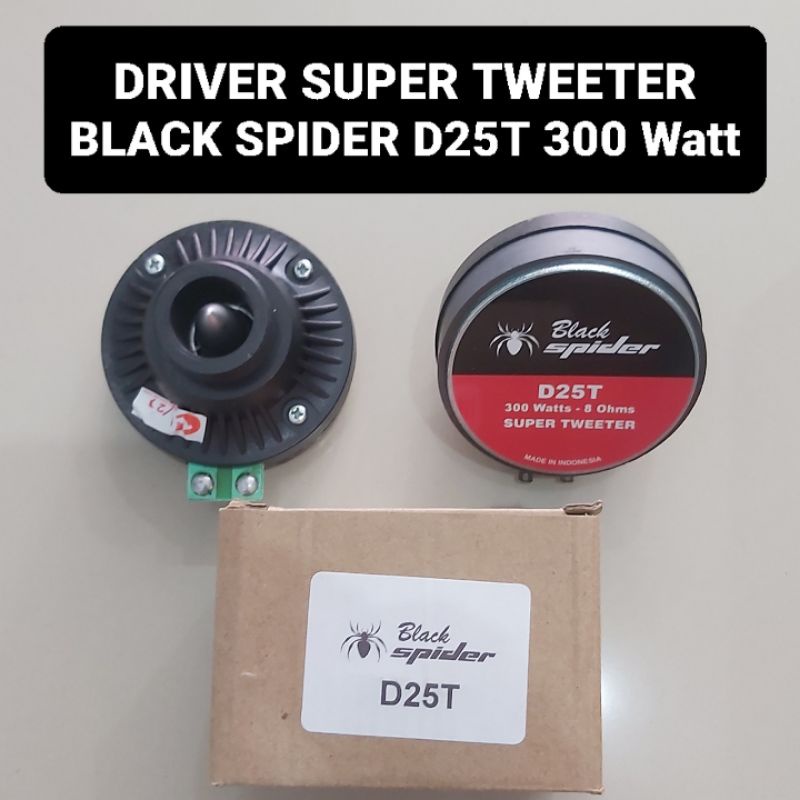 BLACK SPIDER Driver Tweeter D25T Twitter Black Spider 300 Watt 24MM