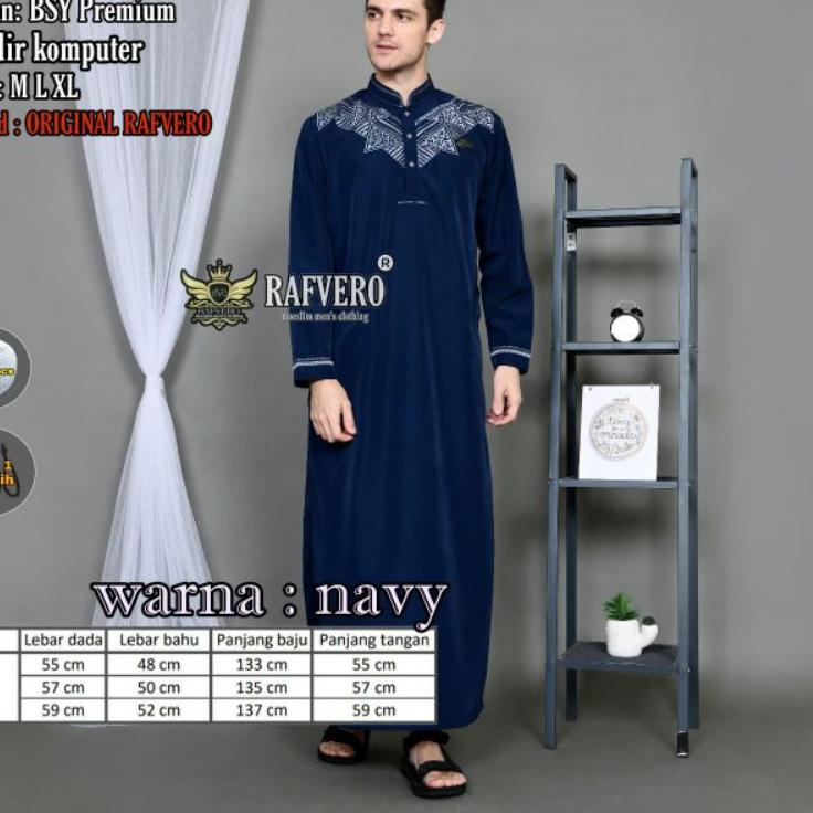 FFK.26Ja23g ▫ La-Thazan Jubah Al-khairy Bordir 2022 Terpopuler/Juba Gamis Muslim Madinah Pria Dewasa