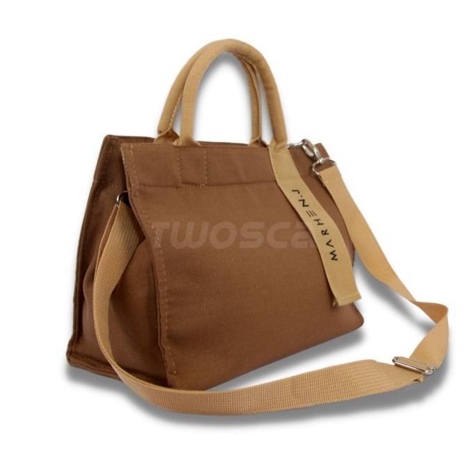 BEST SELLER Tas Slempang Wanita Selempang kanvas Jinjing Korea Hitam P