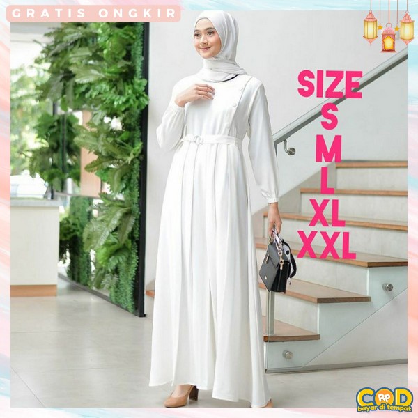 Baju Gamis Elegan Import Premium Pesta Kondangan Mewah Perempuan Dres Syari Gamis Lebaran Bju Muslim