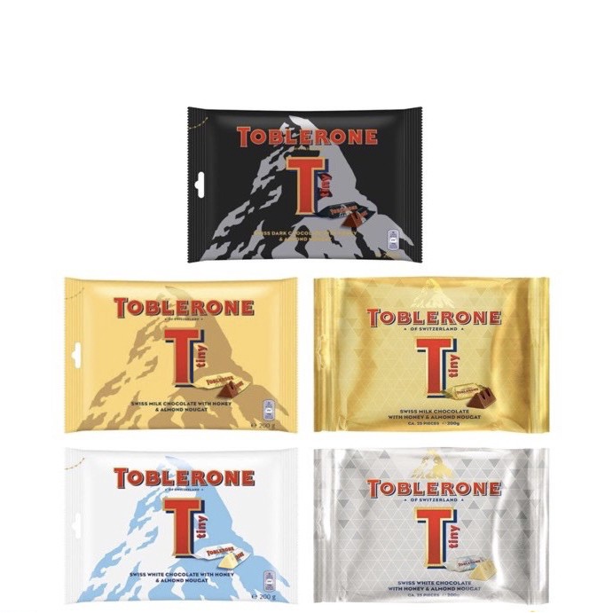 

Toblerone Tiny Mini Milk White Dark Chocolate 200g