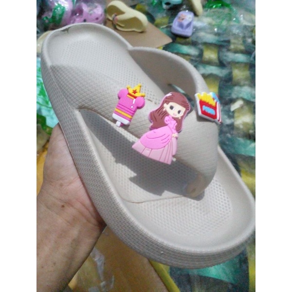 GOLFER / Sandal jepit tebal model sekarang motif boneka untuk wanita dewasa ukuran 36- 40