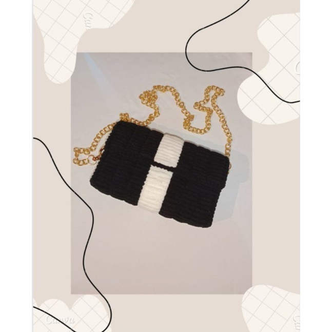 Tas canvas plastik Two-tone