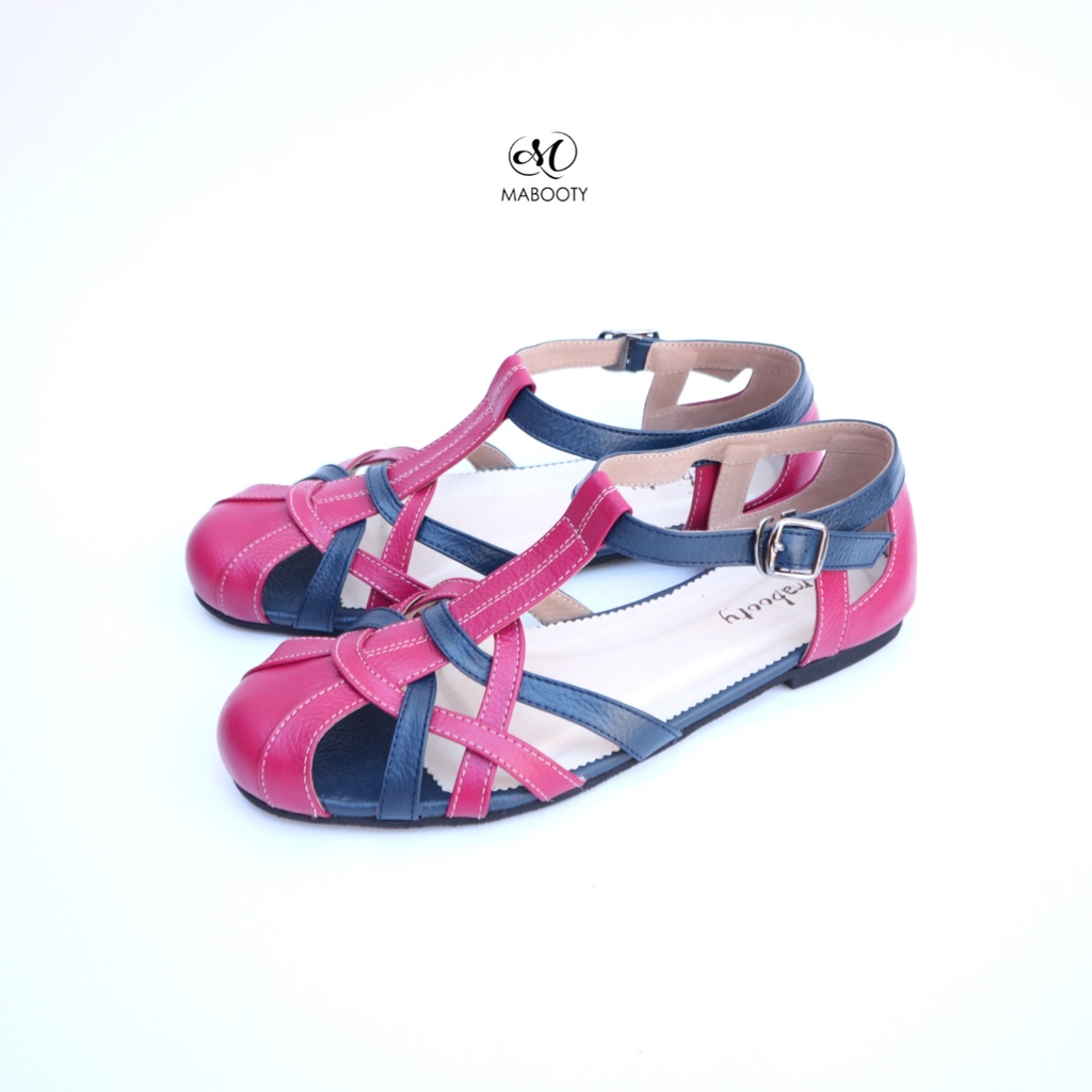 Sepatu heels Terva ungu biru