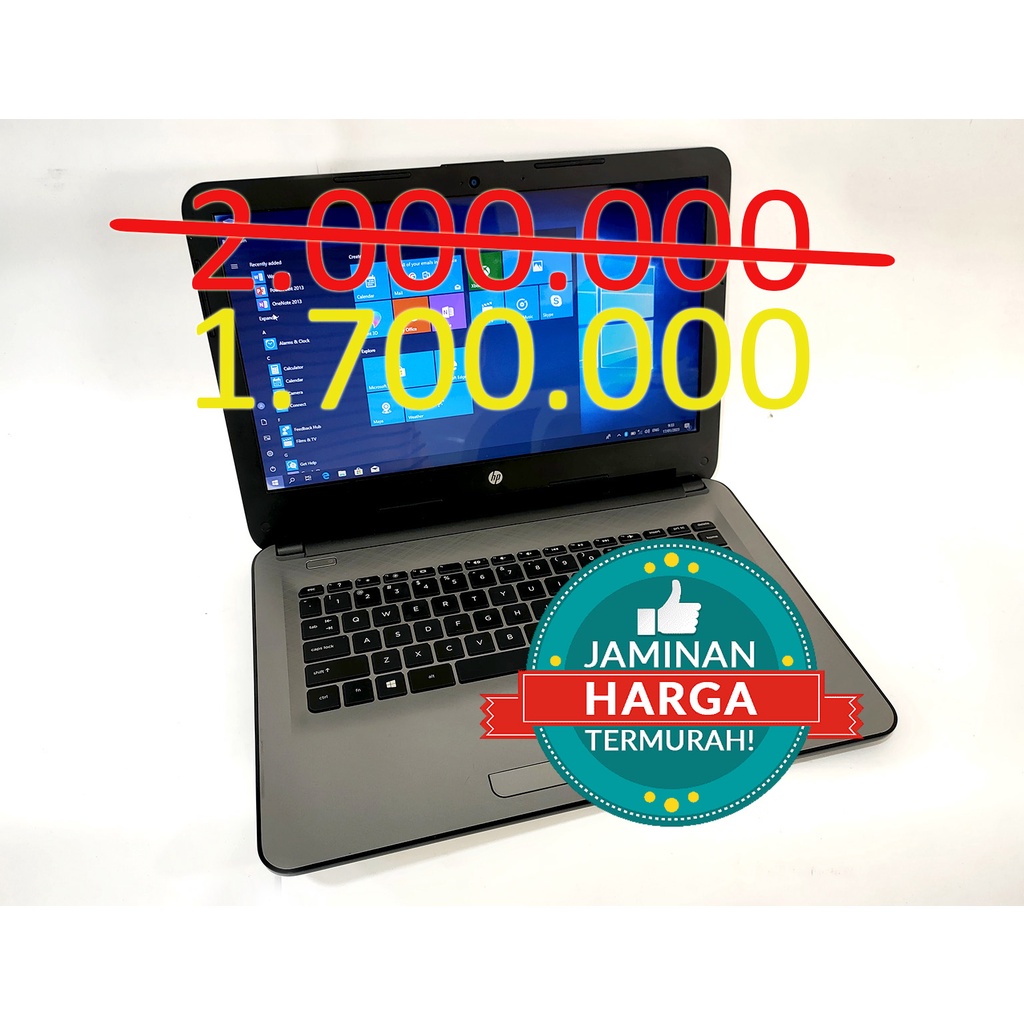 Laptop murah meriah cuma 1jutaan - HP 14-ac151tu Intel CPU N3050