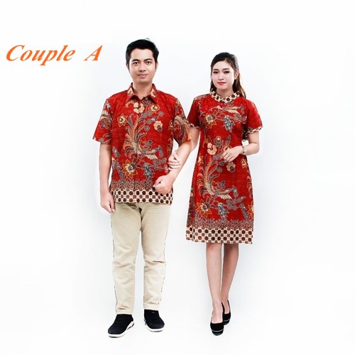 COUPLE BATIK-BATIK COUPLE-DRESS-KEMEJA-BATIK-CP-A