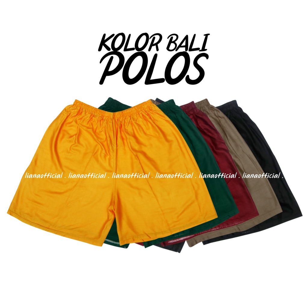 Celana Pendek Wanita Jumbo Cewek Santai Katun Kolor Cewek Motif Pantai Bali