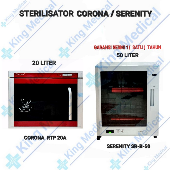 STERILISATOR CORONA 1 PINTU STERILIZER/AUTOCLAVE KERING