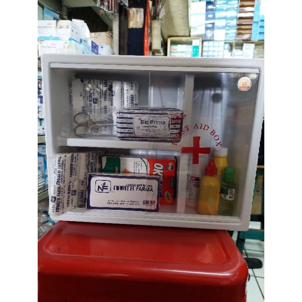 Paket Lengkap P3K Dinding Set/P3K Dinding Lengkap Murah