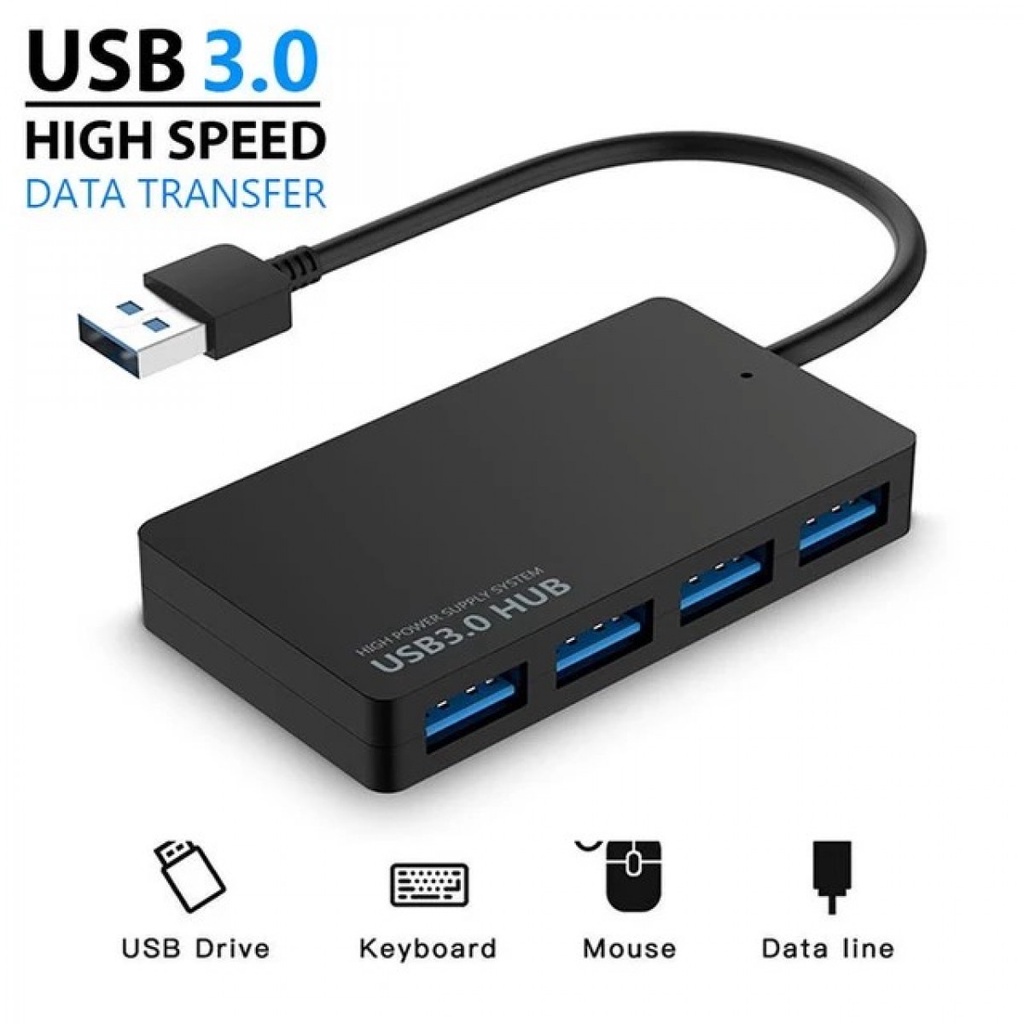 USB HUB Transfer Data 3.0 4 Port With Power Supply