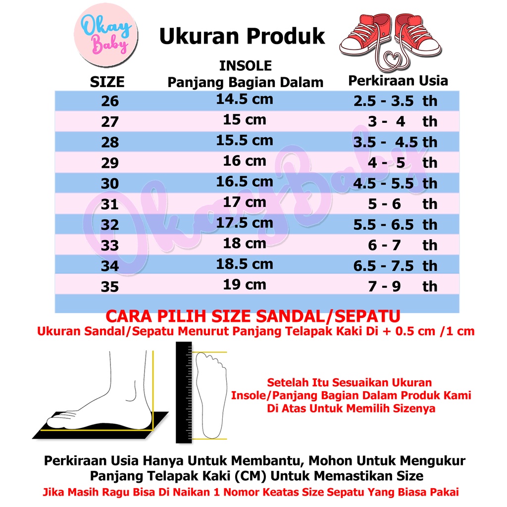 PROMO 12.12 PUNCAK Okaybaby B262 Sendal Sandal Slop Anak Import Laki-laki Perempuan