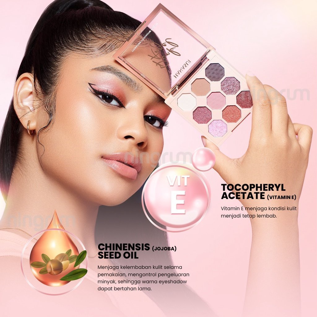 Ningrum - HANASUI Eyemazing Eyeshadow Palette | Kosmetik Kecantikan Mata Eyeshadow Pallete 9shades Original BPOM - 5029