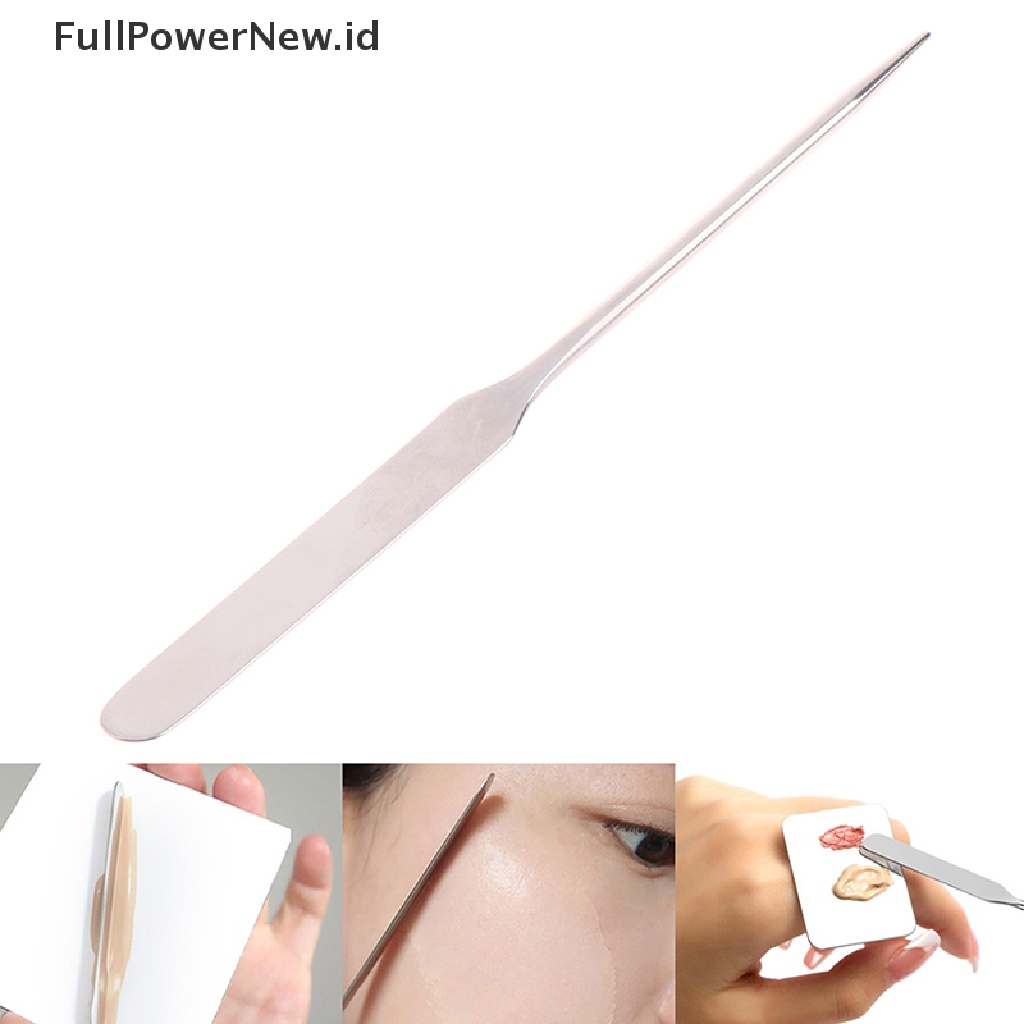 Power 1Pc Foundation Cair Stik Warna Makeup Stainless Steel Metal Stir Stick ID