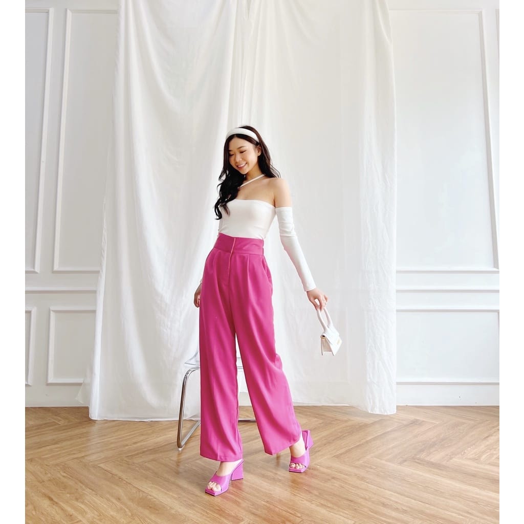 Celana Kulot RIN HIGHWAIST celana kain celana panjang korea murah