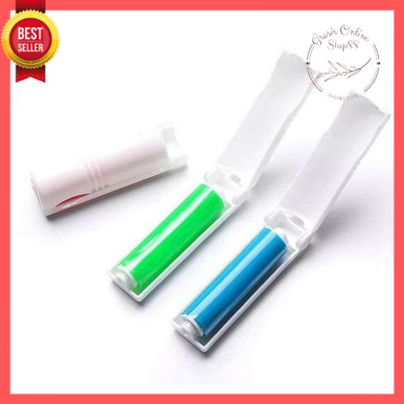 GOS -A402- Roll Mini Pembersih Bulu - Sticky Lint Roller Lipat - Washable Foldable Sticky Lint Brush