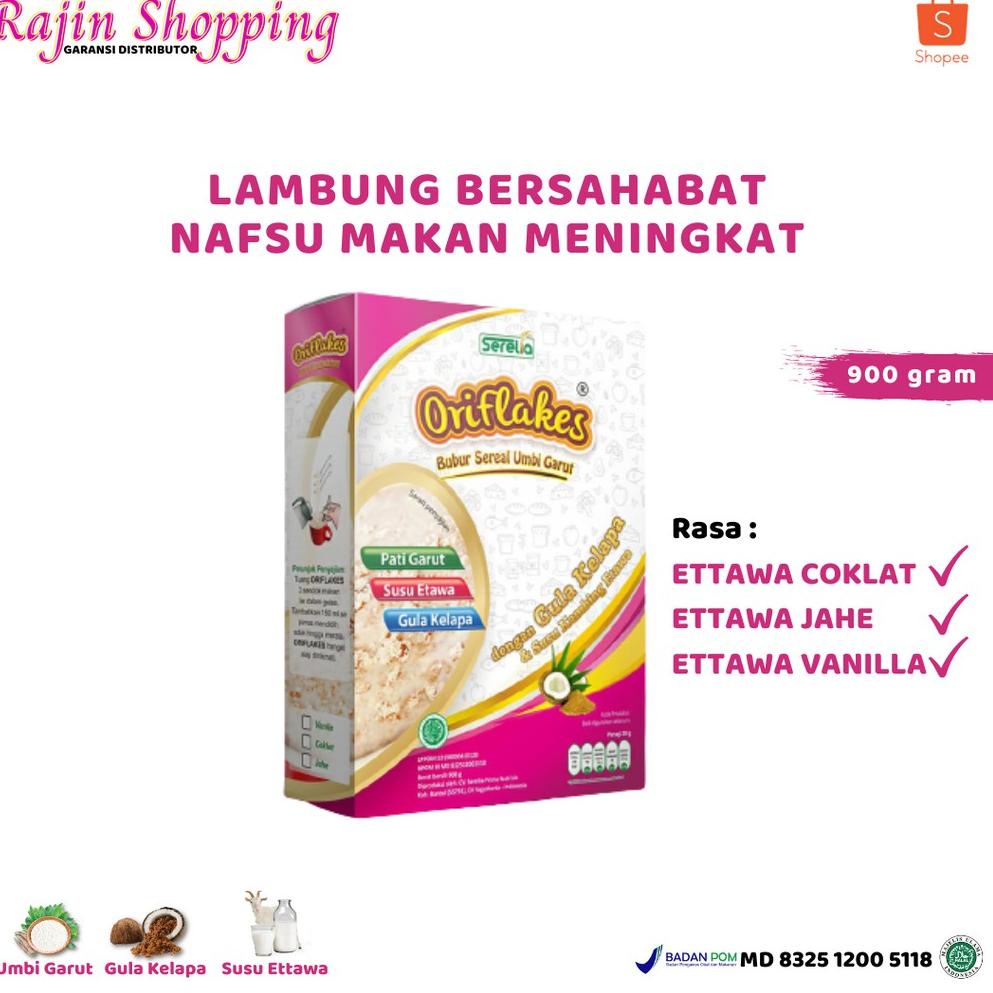 

2.2 Oriflakes gastro 900 Gram Sereal Umbi Garut Asam Lambung susu oriflakes gaztro etawa .,.,.,..,