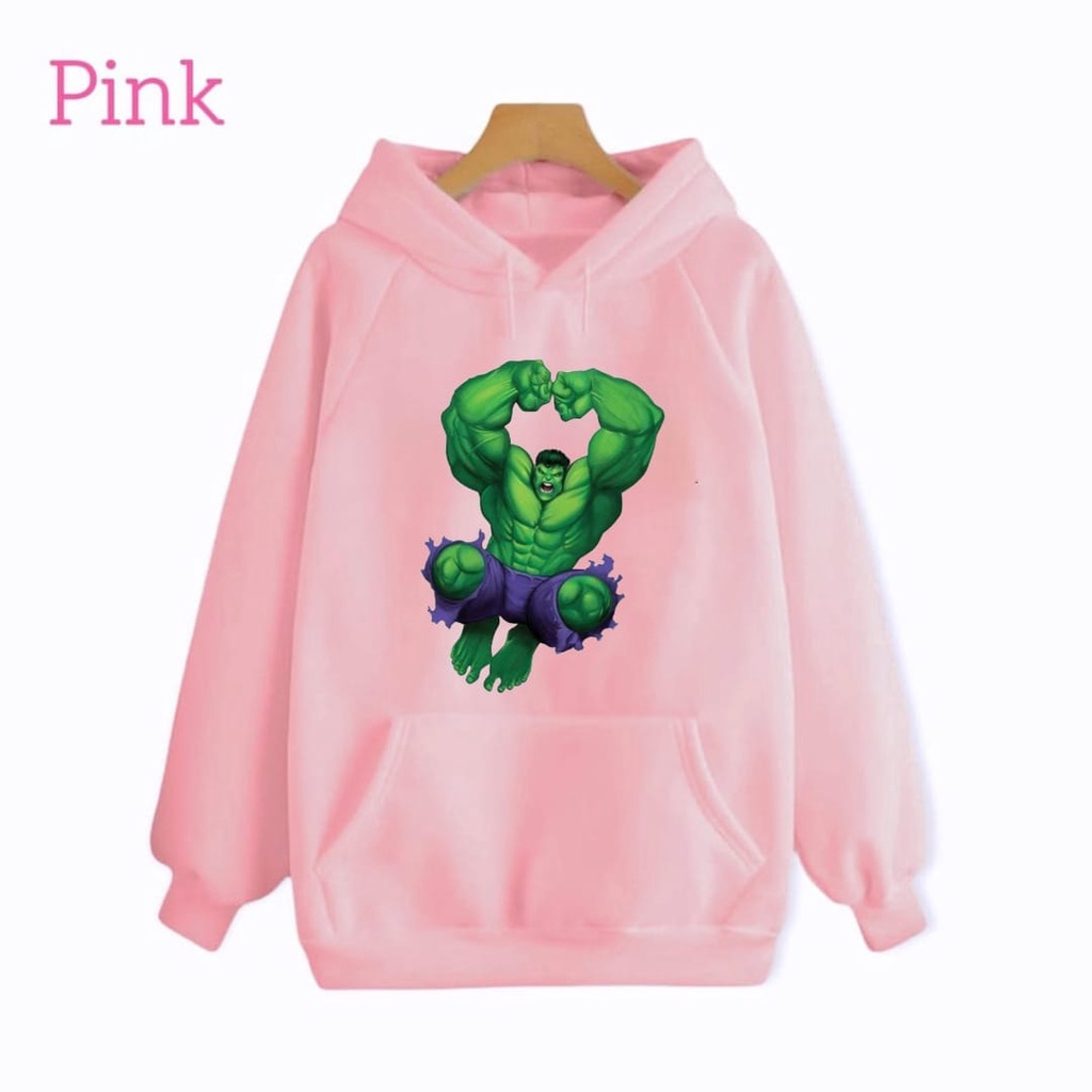 Hzl_outfit Sweater Hoodie Anak Laki Laki De Hulk/ Hoodie Sweater Anak Anak