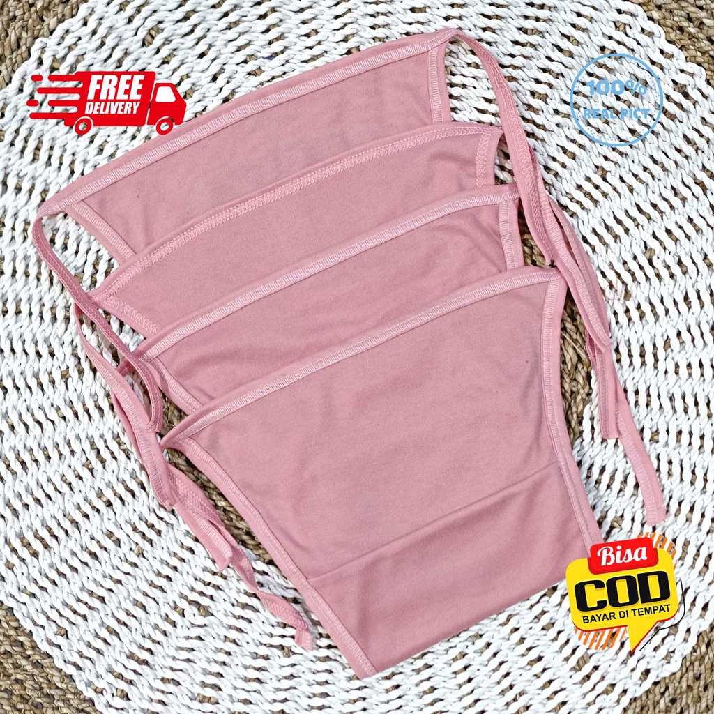 SALE 7.7 Serian Dusty - 12 pcs / 6 pcs Popok Bayi Baru Lahir Double Kain PINK DUSTY SERIES merk SNI Bolo - Bolo