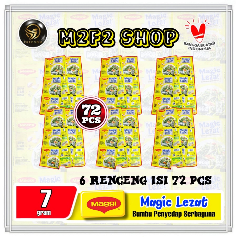 

Maggi Magic Lezat Bumbu Penyedap Serbaguna Sachet - 7 gr (Kemasan Pack)