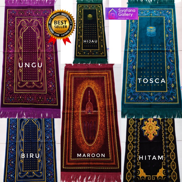 Sajadah Sajadah Turki Turkey Turkis Premium Bulu Halus Midi Tanggung 53 x 105 - Tosca(E7Y2) REAL PIC