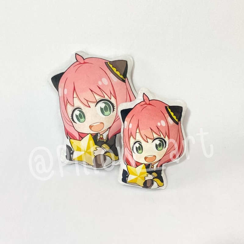 Pillowart - Bantal Boneka Karakter Anime SPY X FAMILY Size S | Loid Forger / Anya Forger / Yor Forger - ART115