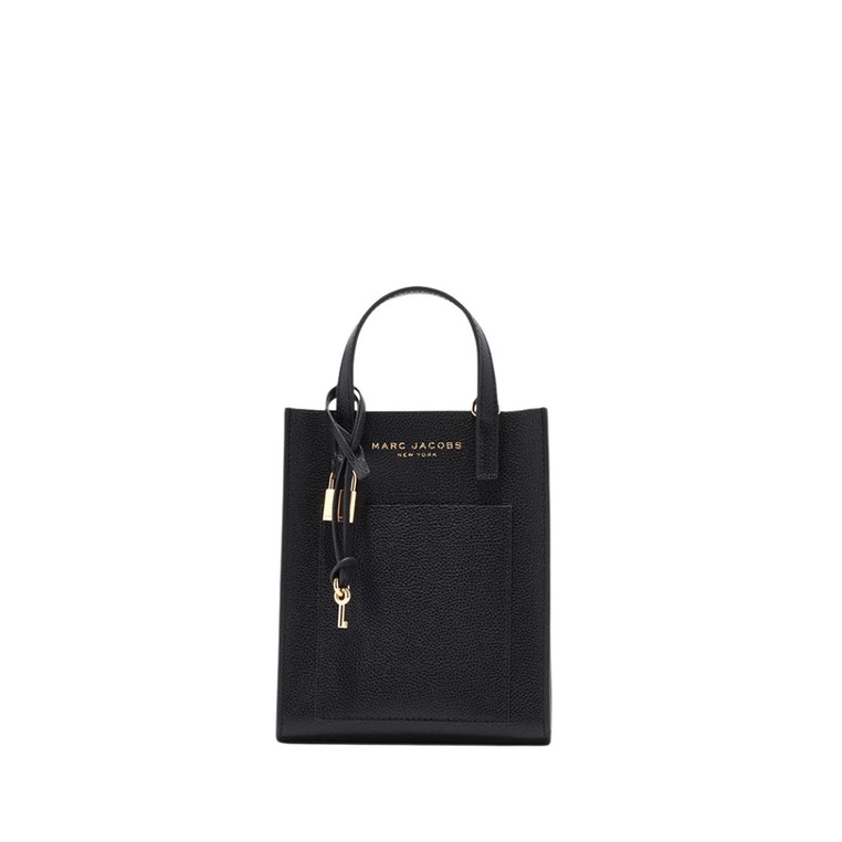 MARC JACOBS Micro Grind Satchel Tote Bag Black