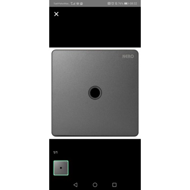 Saklar Outlet TV Grey Nero