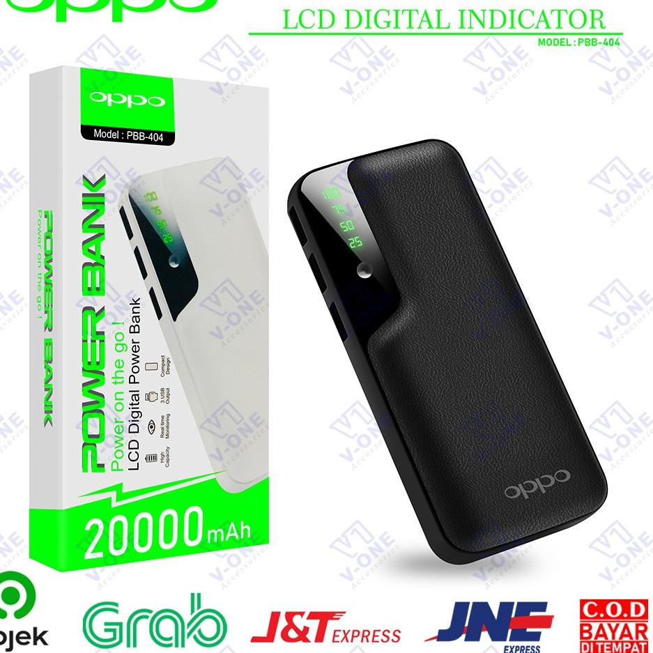 12.12 MALL PB POWERBANK POWER BANK OPPO MURAH KAPASITAS 20000 mAh PBB 404 ??